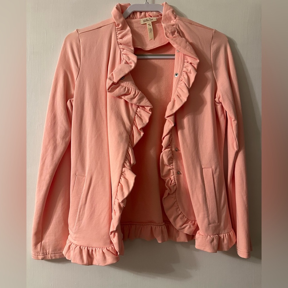 Matilda Jane Coral Ruffled Blazer